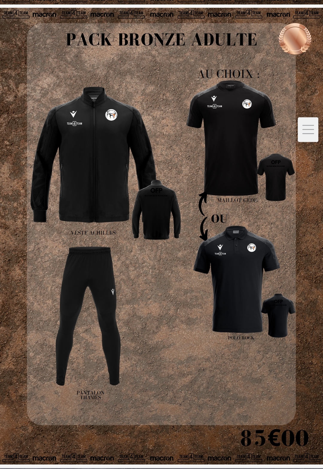 Nouveaux survetements saison 2022-2023